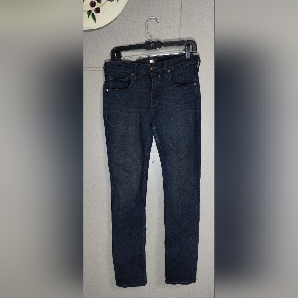 Paige Men's Denim Lennox Slim Fit Jeans Blue Dark Wash Size(30)